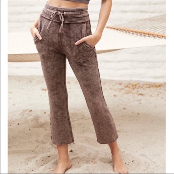 Free People Movement Wild Side Flare Cropped Pants - Picture 2 of 7